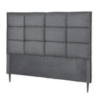 Artiss Bed Headboard Double Bedhead Linen Fabric Charcoal