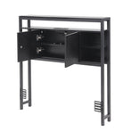 Artiss Bed Headboard King Single Storage Bedhead Charging Station Black