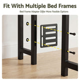 Artiss Bed Headboard King Single Storage Bedhead Charging Station Black - Rear View