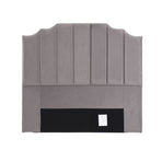 Artiss Bed Head Headboard Double Velvet 138CM - Grey