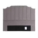 Artiss Bed Head Headboard Queen Velvet 153CM - Grey - Side View