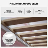 Kingston Slumber Wooden Single Sofa Bed Frame with Storage Drawers - White - Top-Down View