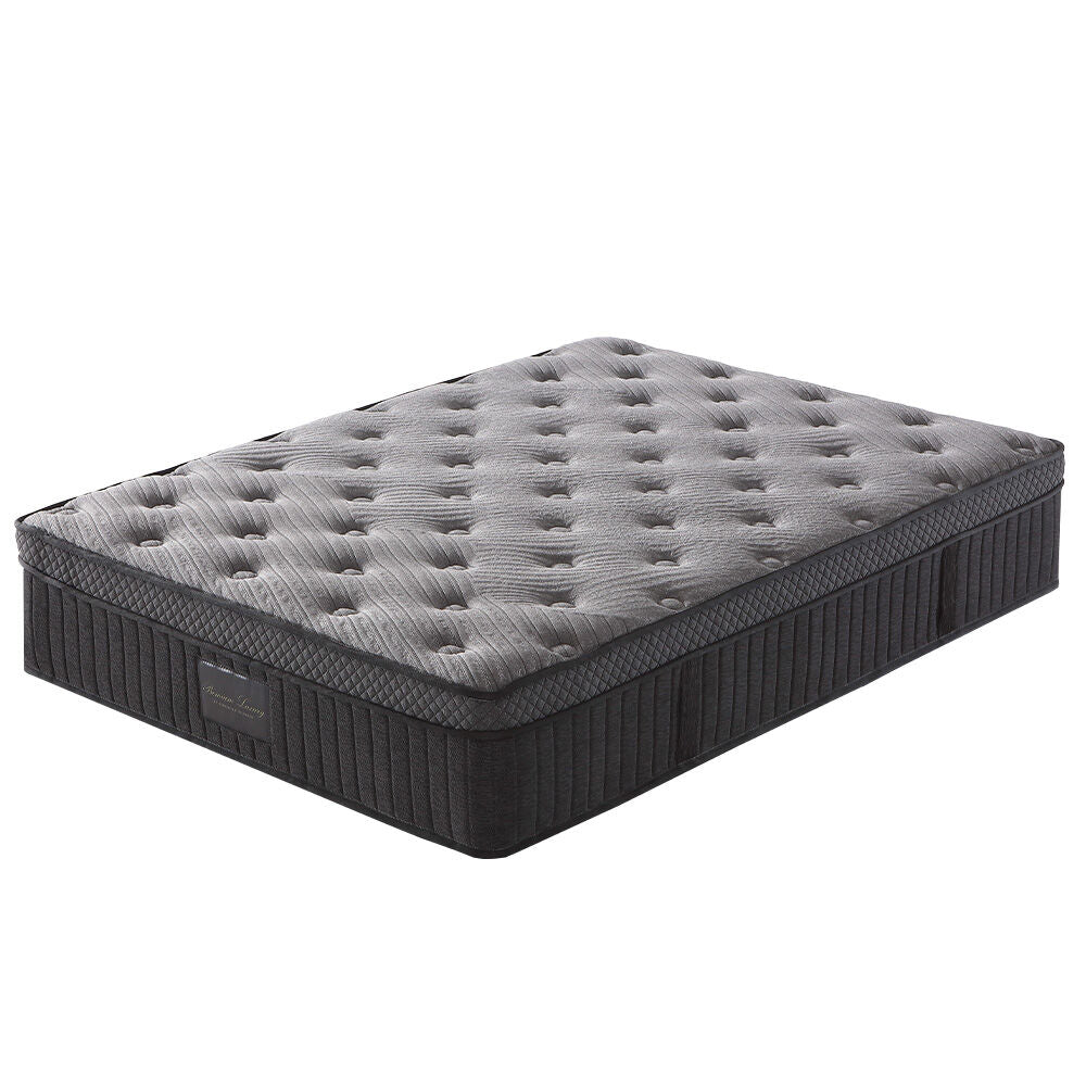 KINGSTON SLUMBER Premium Luxury Firm Double Mattress, Firm, Natural Latex Layer, Euro Top, 7-Zone Pocket Spring
