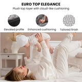 KINGSTON SLUMBER Premium Luxury Firm Queen Mattress, Firm, Natural Latex Layer, Euro Top, 7-Zone Pocket Spring - Low Angle