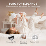 KINGSTON SLUMBER RelaxMax 31cm King Single Mattress, Medium, Euro Top, 5-Zone, Pocket Spring, Knitted Fabric - Low Angle