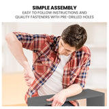 KINGSTON SLUMBER Single Bunk Bed Frame, Solid Pine 2-in-1 Modular Design Convert to 2 Single Beds, Grey - Extra Image