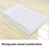 Kingston Slumber Trundle Under Bed Storage Drawers, 2 Pieces, White - Front View