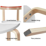 Keezi 3PCS Kids Table and Chairs Set Activity Toy Play Desk - Side View