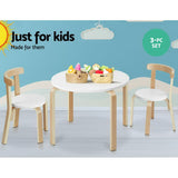 Keezi 3PCS Kids Table and Chairs Set Activity Toy Play Desk - Top-Down View