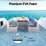 Seamanship Boat Flooring, EVA Foam Decking Mat, 240x90cm, Blue Camo - Top-Down View