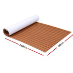 Seamanship EVA Foam Boat Flooring Mat Decking Sheet 240x90x0.6cm Dark Brown, image 2