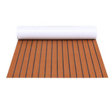 Seamanship EVA Foam Boat Flooring Mat Decking Sheet 240x90x0.6cm Dark Brown - Side View