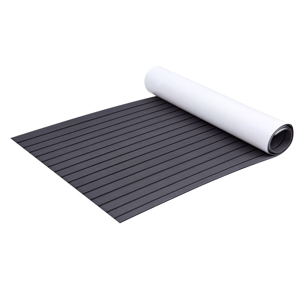 EVA Foam Deck Flooring Mat for Boats - Dark Grey, 240x90x0.6cm Self-Adhesive Non-Slip Surface