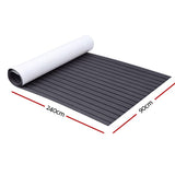 EVA Foam Deck Flooring Mat for Boats - Dark Grey, 240x90x0.6cm Self-Adhesive Non-Slip Surface