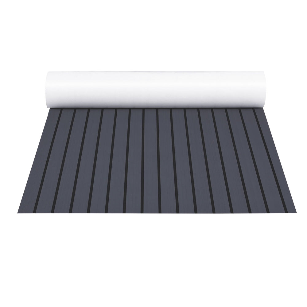 EVA Foam Deck Flooring Mat for Boats - Dark Grey, 240x90x0.6cm Self-Adhesive Non-Slip Surface