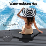 EVA Foam Deck Flooring Mat for Boats - Dark Grey, 240x90x0.6cm Self-Adhesive Non-Slip Surface - 45-Degree Angle