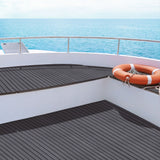 EVA Foam Deck Flooring Mat for Boats - Dark Grey, 240x90x0.6cm Self-Adhesive Non-Slip Surface - Close-Up Angle