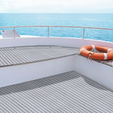 EVA Foam Non-Slip Boat Deck Mat 240x90x6mm in Light Grey - Close-Up Angle