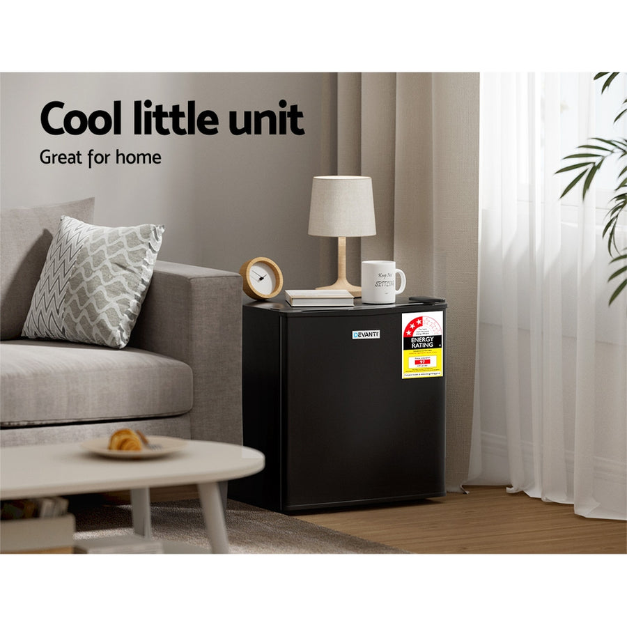 Devanti 48L Bar Fridge Black, image 4