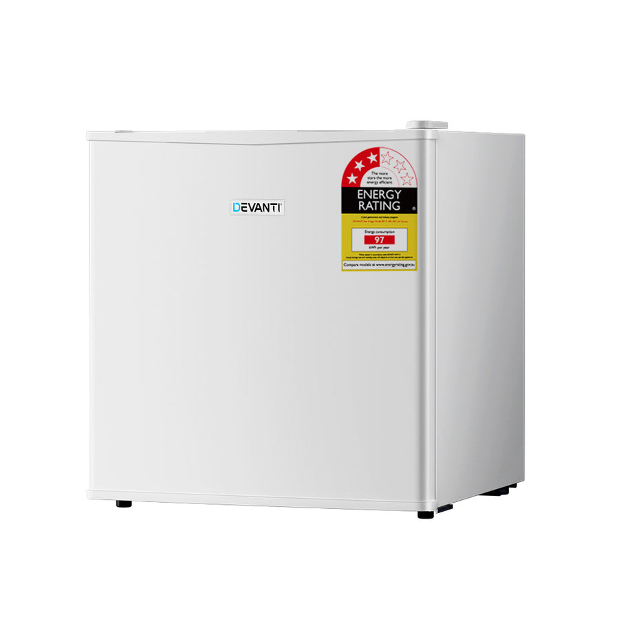 Devanti 48L white mini bar fridge with chiller compartment, image 8