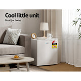 Devanti 48L Bar Fridge White - Top-Down View