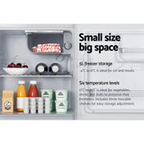 Devanti 48L Bar Fridge White - 45-Degree Angle