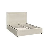 Oikiture Bed Frame Double Size Gas Lift Base Storage ADI