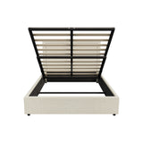 Oikiture Bed Frame Double Size Gas Lift Base Storage ADI