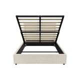 Oikiture Bed Frame Double Size Gas Lift Base Storage ADI - 45-Degree Angle