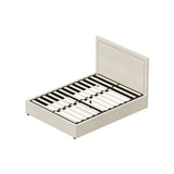 Oikiture Bed Frame Double Size Gas Lift Base Storage ADI