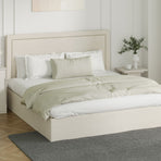 Oikiture Bed Frame King Size Gas Lift Base Storage ADI