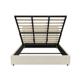 Oikiture Bed Frame King Size Gas Lift Base Storage ADI - 45-Degree Angle