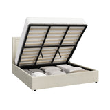 Oikiture Bed Frame King Size Gas Lift Base Storage ADI