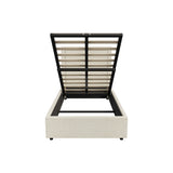 Oikiture Bed Frame King Single Gas Lift Base Storage ADI - Front View
