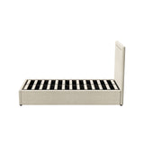 Oikiture Bed Frame King Single Gas Lift Base Storage ADI