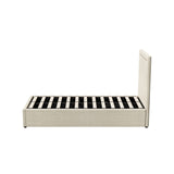 Oikiture Bed Frame King Single Gas Lift Base Storage ADI - Low Angle