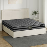 Oikiture Bed Frame With Mattress Set King Size Gas Lift Storage ADI