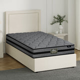Oikiture Bed Frame With Mattress Set King Single Gas Lift Storage ADI - Top-Down View