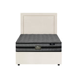 Oikiture Bed Frame With Mattress Set King Single Gas Lift Storage ADI - Low Angle
