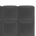 Oikiture Bed Frame King Size Tufted Headboard Grey Velvet