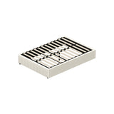 Oikiture Bed Frame Double Size Gas Lift Storage Base Velvet Cream