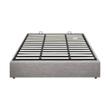 Oikiture Bed Frame King Size Gas Lift Base With Storage - Low Angle