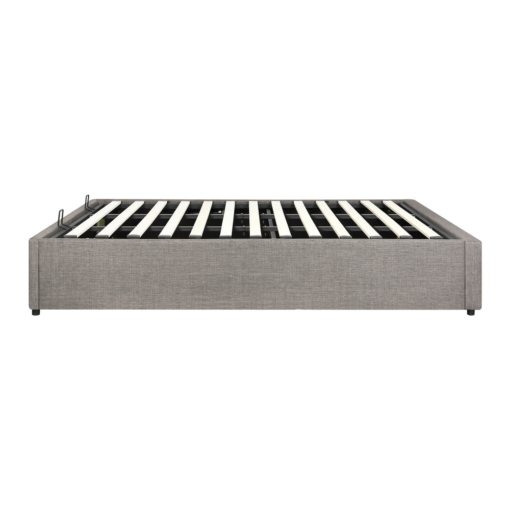 Oikiture Bed Frame King Size Gas Lift Base With Storage