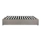 Oikiture Bed Frame King Size Gas Lift Base With Storage - Top-Down View