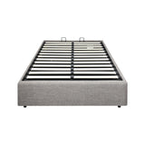 Oikiture Bed Frame King Single Size Gas Lift Base With Storage - Rear View
