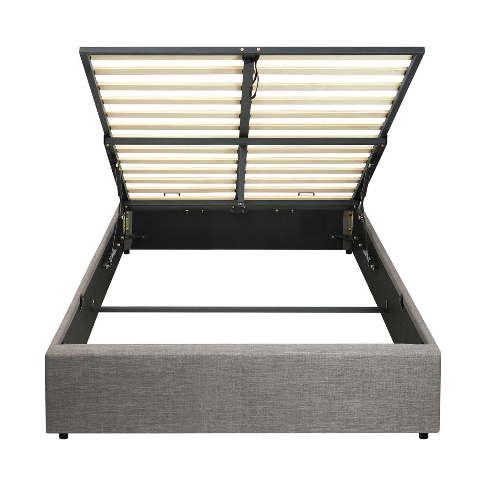 Oikiture Bed Frame King Single Size Gas Lift Base With Storage