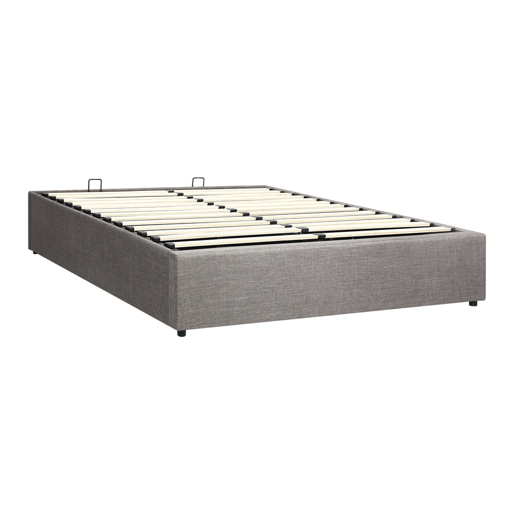 Oikiture Bed Frame Queen Size Gas Lift Base With Storage