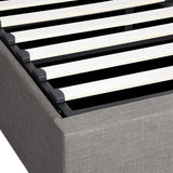 Oikiture Bed Frame Queen Size Gas Lift Base With Storage - Top-Down View