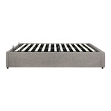 Oikiture Bed Frame Queen Size Gas Lift Base With Storage - Low Angle