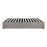 Oikiture Bed Frame Single Size Gas Lift Base With Storage - Low Angle